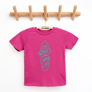 The Juniper Shop The Waves Are Calling Surf Board Youth Short Sleeve Tee - 1 of 2