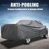 Unique Bargains Pickup Truck Cover for Ford F350 Crew Cab Dust Protection PEVA Dark - 3 of 4