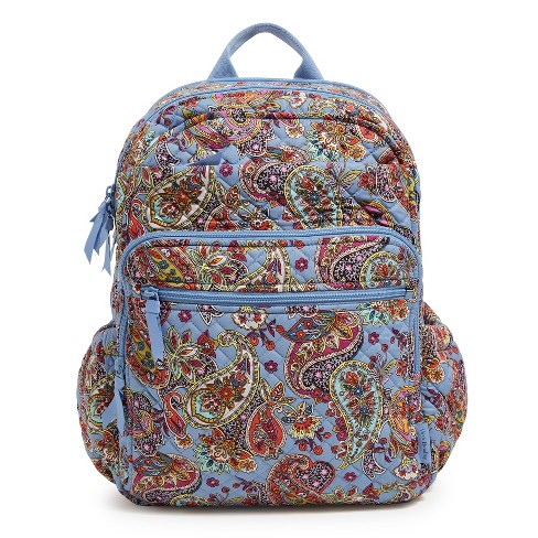 Vera Bradley Women's Cotton Large Travel Backpack Island Garden : Target