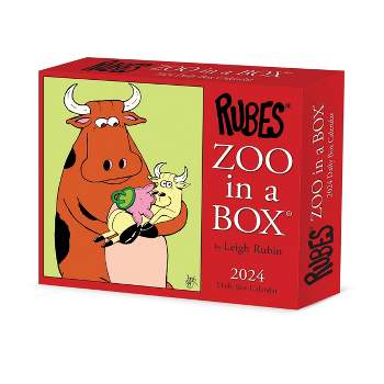 Willow Creek Press 2024 Daily Desk Calendar 5.2"x6.2" Zoo In A Box