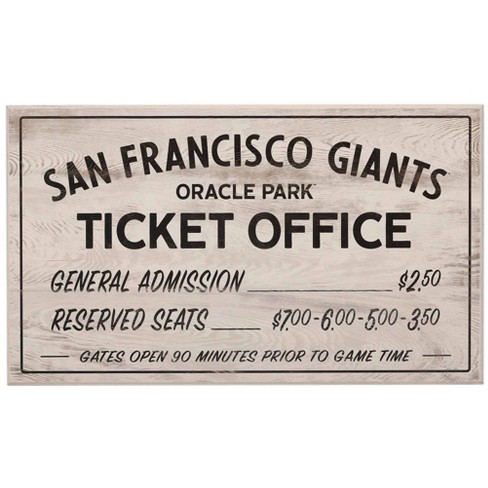 MLB San Francisco Giants Baseball Field Metal Panel