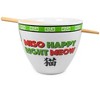 BOOM Bowl Bop Miso Happy Dinnerware Set | 16-Ounce Ramen Bowl, Chopsticks - image 2 of 4