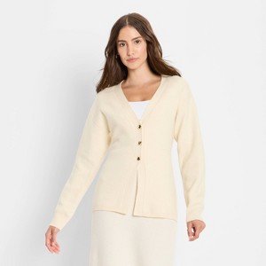 Women's Nipped Waist Cardigan - Future Collective - 1 of 3