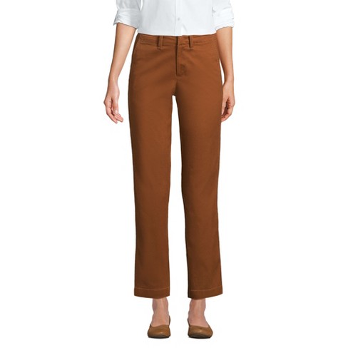 Lands' End Women's Mid Rise Classic Straight Leg Chino Ankle Pants - image 1 of 4