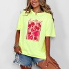 S.W.Smiley Fruit Market Pomegranate - Women's Garment Dyed Graphic T-Shirt - 2 of 4
