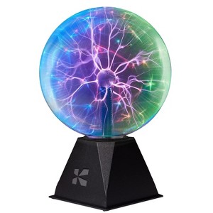 Katzco Colorful Plasma Ball Static Electricity In A Vacuum Pressurized Glass Globe Multicolor Target