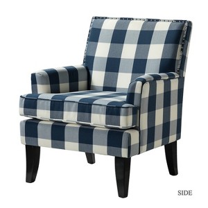 Sara Upholstered Accent Chair with Nail Head Trim and High resilience cushion | Karat Home - 1 of 4
