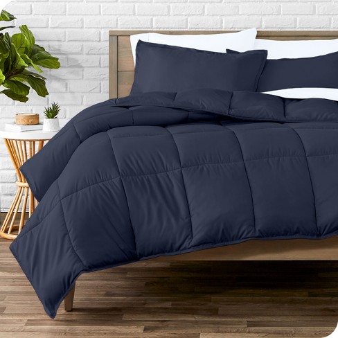 Microfiber Fitted Sheet Bare Home Color: Midnight Blue, Size: Twin