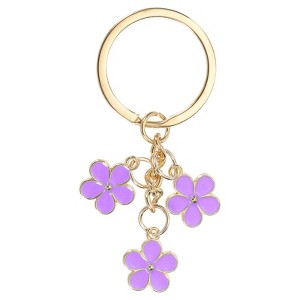 Unique Bargains Cute Flower Women Gifts Pendant Keychain for Purse Decor - 1 of 4