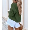 Clearlove Women's Cropped Drop Shoulder Cardigan Long Sleeve Open-Front Knit Shrug Jacket - 4 of 4
