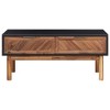 vidaXL Coffee Table 35.4"x19.7"x15.7" Solid Acacia Wood and MDF - 3 of 4