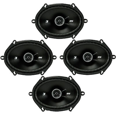 Kicker DSC680 6x8-Inch (160x200mm) Coaxial Speakers, 4-Ohm bundle