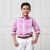 Hope & Henry Boys' Linen Long Sleeve Button Down Shirt, Kids - 2 of 4