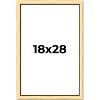 PosterPalooza | Simple Gold Picture Frame - UV Acrylic, Foam Board Backing, Hanging Hardware - 2 of 4