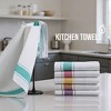 Unique Bargains Hotels Restaurants Home Cotton Absorbent Linen Kitchen Towels Sets 20" x 28" 2 Pcs - 3 of 4