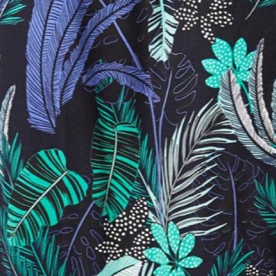 black tropical print