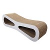 DOMETOUR Cat Scratcher Cat Toy Corrugated Cardboard Figure 8 Shape - 3 of 4