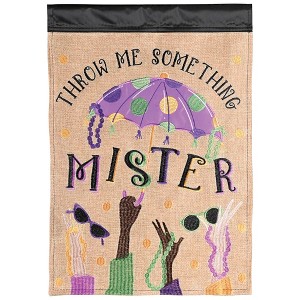 Dicksons Magnolia Garden Outdoor Flag Decoration For Garden, Yard, Or Walkway Standard 13 x 18, Weather Resistant Polyester, Throw Me Something Mister - 1 of 1