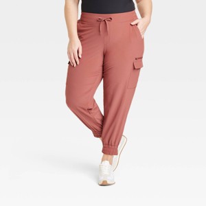 Women's Active Light Mid-Rise Cargo Joggers - All In Motion™ - 1 of 3