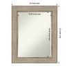 Amanti Art Trellis Silver Petite Bevel Wood Bathroom Wall Mirror 30 x 24 in. - 4 of 4