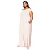 L I V D Women's Olson Wide Leg Pocket Jumpsuit, Nude, 3X - 2 of 3
