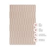 Babyletto Muslin Mini Crib Sheet, GOTS Certified Organic Cotton - Cocoa Stripe - 3 of 4