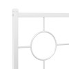 vidaXL Metal Headboard, White, 39.4" - 4 of 4