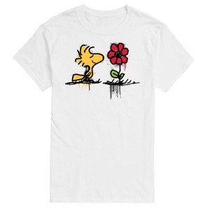 Men's - Peanuts - Woodstock Rose Short Sleeve Graphic T-Shirt - 1 of 4