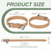Unique Bargains Dog Collar with Bell Adjustable Buckle PU Leather Dog Collars - 2 of 4
