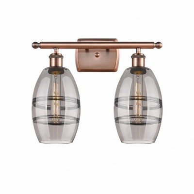 Vaz - 2 Light Bath Vanity In Industrial Style-9.13 Inches Tall and 15.88 Inches Wide