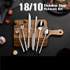 Attop 24-Piece Silverware Set with Steak Knives Stainless Steel Tableware Cutlery Set for Home Restaurant, Mirror Finish - 4 of 4