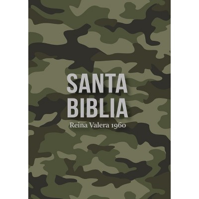 Biblia Rvr 1960 Compacta Símil Piel Camuflaje Verde (Bible Rvr 1960 Compact Size Leatherlike Green Camouflage (Spanish Edition) - (Leather Bound)