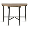 Kate and Laurel Langdon Half Circle Metal Console Table, 41x16x31, Brown - 3 of 4