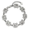 Black Bow Jewelry Stainless Steel South Carolina Gamecocks NCAA charm Bracelet 9 Inch - 2 of 4