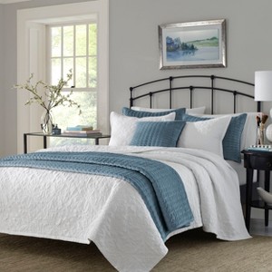 Twin Burch Quilt Set White - Stone Cottage