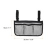 Unique Bargains Waterproof Camping Outdoors Beach Chair Armrest Bag with 4 Pockets Grey Black - 2 of 4