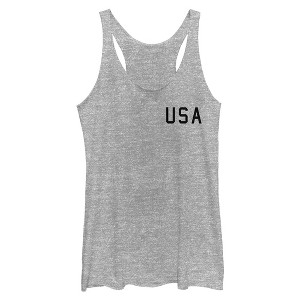 Women's Lost Gods Mini USA Racerback Tank Top - 1 of 3