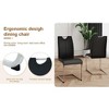 CAVINAS Dining Chairs with Faux Leather Padded Seat, Modern Dining Room Chairs with Metal Legs, Kitchen Chairs for Living Room - 2 of 4