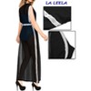 LA LEELA Women's Open Front Summer Holiday Beachwear Long Bathing Suit Duster Solid Vacation Swimwear Coverups Beach Cardigan M-L Black, Solid - 2 of 4