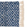 carol & frank Fringed Diamond Indigo Jute Rug - 3 of 4