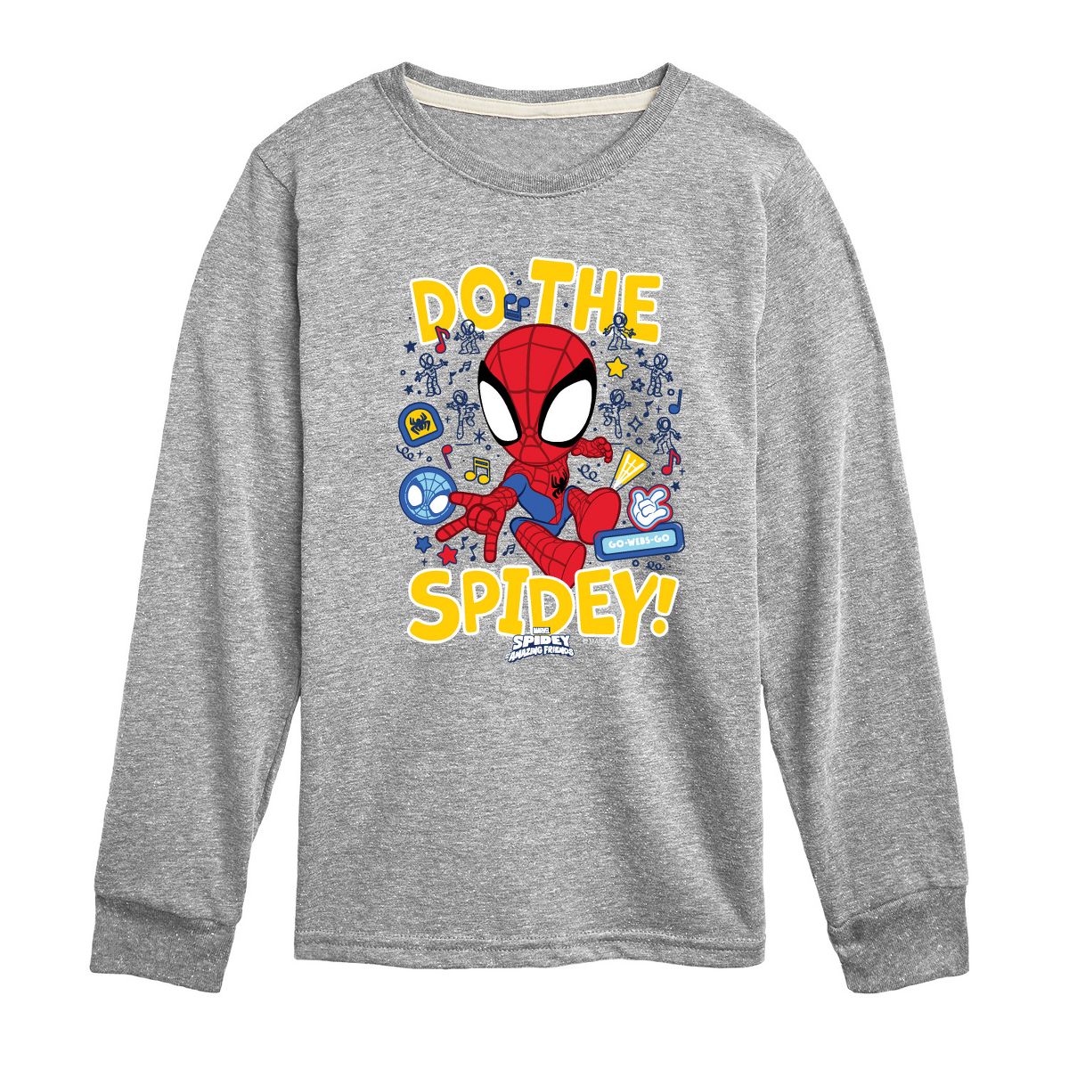Boys' - Marvel - Spider-Man And His Amazing Friends Do The Spidey Long Sleeve Graphic T-Shirt