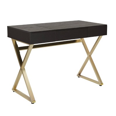 Andrea Desk Black - OSP Home Furnishings