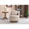 NicBex Accent Chair Swivel Chair Sofa Chair Fabric Comfy Chair With Soild Wood Round Brown Base Leg for Bedroom - 2 of 4