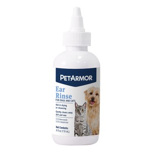 PetArmor Antimicrobial Resistant Ear Rinse for Dogs - 4 fl oz - 1 of 4