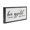 Stupell Industries Bon Appetit Vintage Cutlery Floating Frame Canvas Art, Black, 25" x 11" - 2 of 4