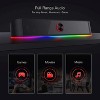 Paaaawaters Desktop Soundbar, 2.0 Channel Computer Speaker with Dynamic Lighting Bar Audio-Light Sync/Display, Touch-Control Backlit - 3 of 4