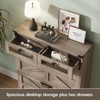 Narrow Freestanding Shoe Rack for Entrance, Shoe Cabinet with Flip Drawers - 4 of 4