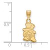 Black Bow Jewelry 10k Yellow Gold Wake Forest Demon Deacons NCAA Small Pendant - 2 of 3