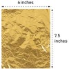 Juvale 200-Pack Gold Foil Candy Wrappers, Gold Candy Wrappers for Chocolate Bars, Gold Aluminum Foil - 4 of 4