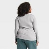 Women's Slim Fit Long Sleeve Ribbed T-Shirt - A New Day™ - 2 of 3